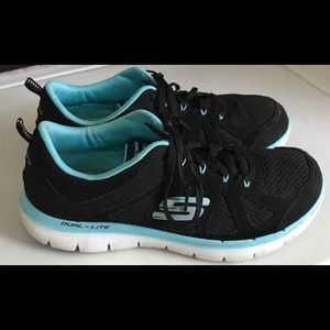 Skechers Women 9 Blue  Dual Lite Running Shoes Sneaker 12761 Very lite